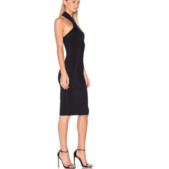 Alexander Wang Body-Con Knit Halter Dress in Black Size Medium - Picture 3 of 16